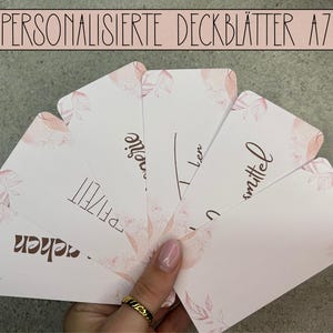 Cruscotti estetici A7/Copertine e tracker per buste A7, metodo busta, set iniziale di raccoglitori di budget tedesco