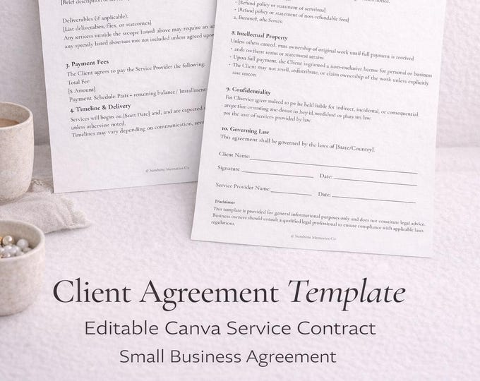 Featured listing image: Client Agreement Template