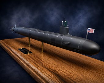 Virginia Class Submarine Model | Naval Scale Kit or Finished Display | Available to build as either block IV or V from the same box!