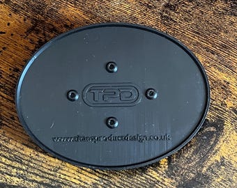 105 x 70 mm Oval Bases mit Magnet Löchern