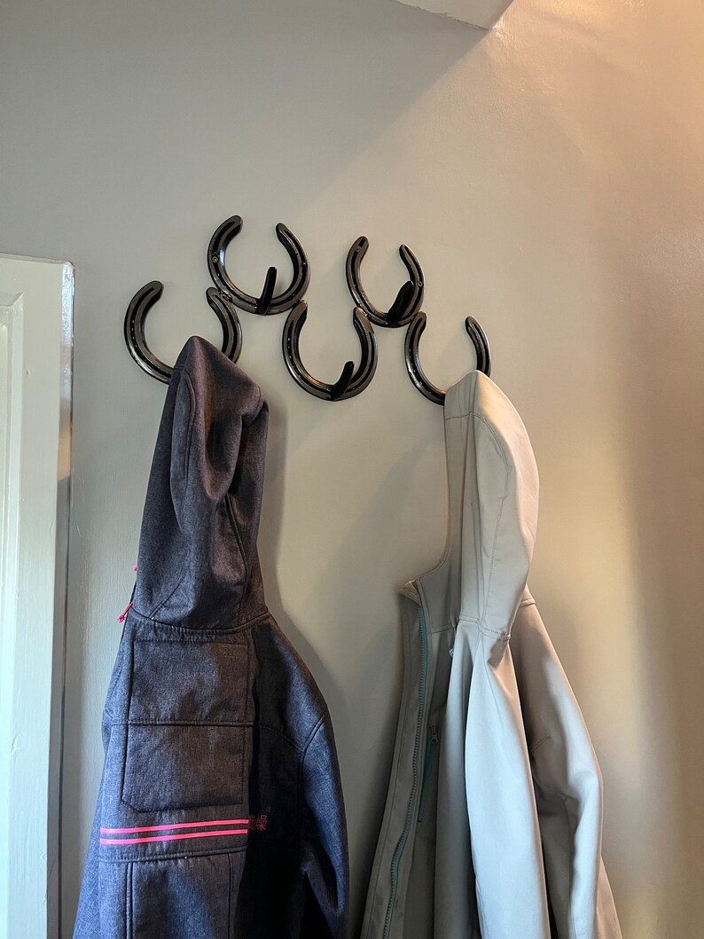 Horseshoe Coat Rack Etsy