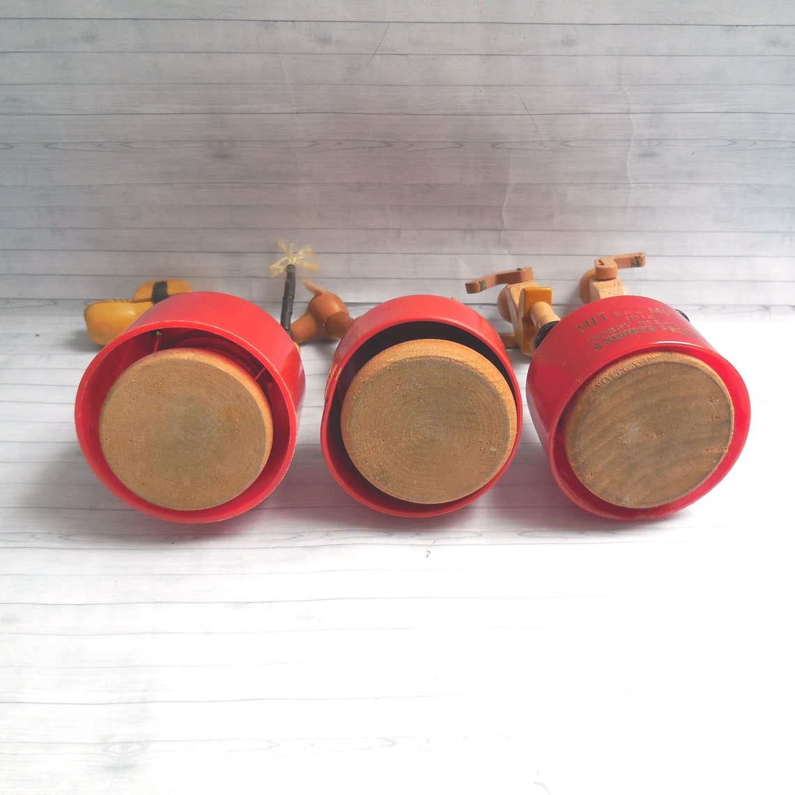 Hit& Miss Boxers - Rudolph Pluto - Vintage - Push Puppet - Press up Toy ...