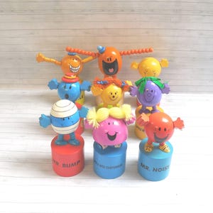 Mr Men - Little Miss - Duwpop - Persspeelgoed - Wakouwa-hout - Nieuwigheid - 2004 - Opdrukspeelgoed