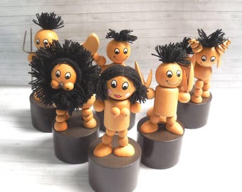 Star Sign Push Puppet - Press Up Toy - Wakouwa  - Push Up - Taurus Cancer Aries Virgo Aquarius Leo Pisces - Astrology - Zodiac - Birthday