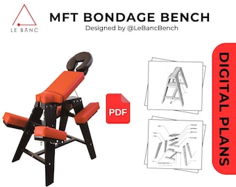 Adjustable Luxury Bondage Bench Plans | Digital Download | BDSM Playroom Furniture | BDSM Bench | Spanking | Adult furniture | sex bench