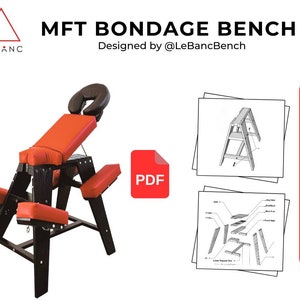 Adjustable Luxury Bondage Bench Plans | Digital Download | BDSM Playroom Furniture | BDSM Bench | Spanking | Adult furniture | sex bench