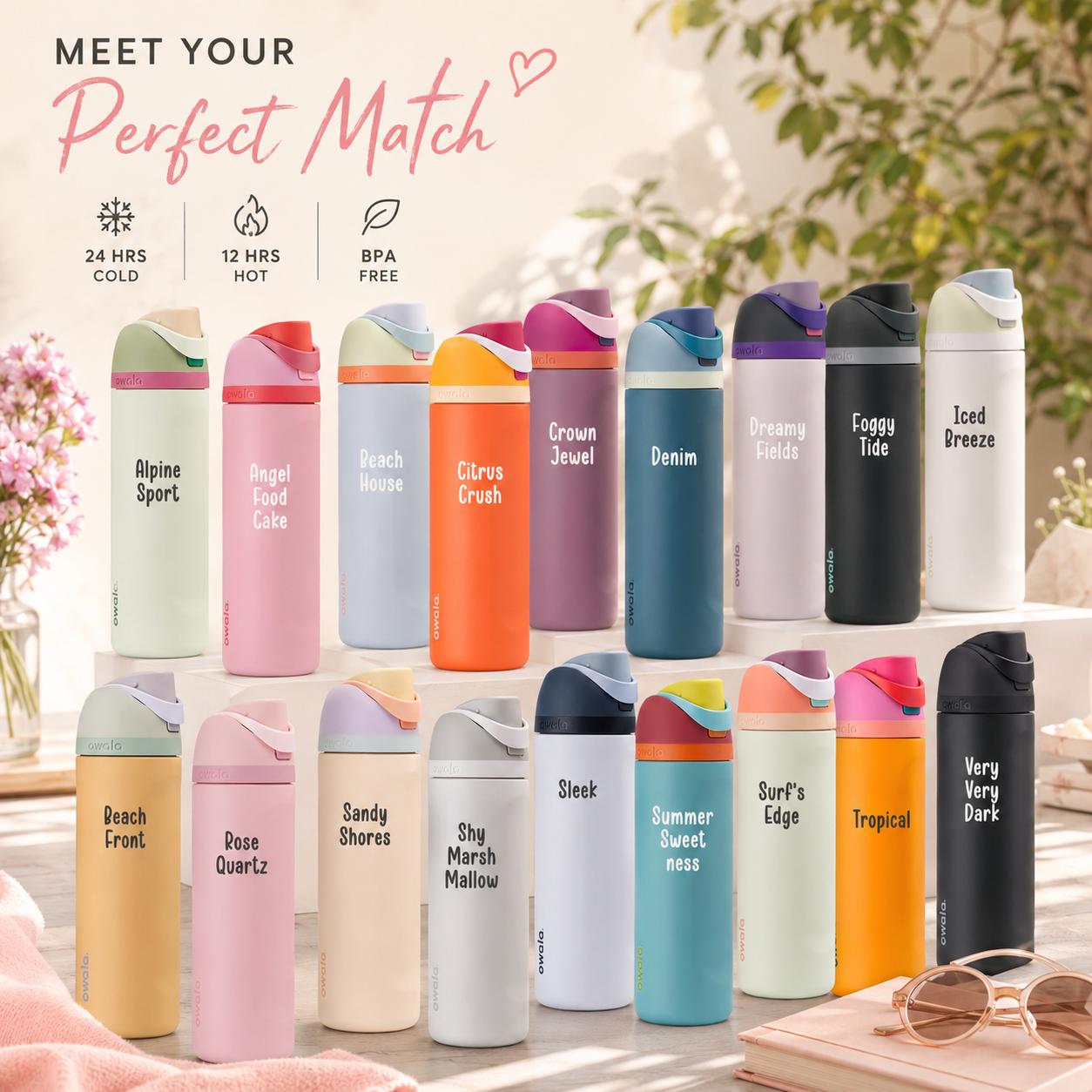 Personalized Owala Water Bottle 24oz Engraved Stocking Stuffer Bottle ...