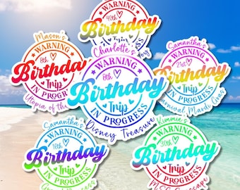 Personalized Cruise Birthday Magnets Stateroom Door Decor Cruise Vacation Gift Cruise Ship Souvenirs Cruise Travel Birthday Present Cruise
