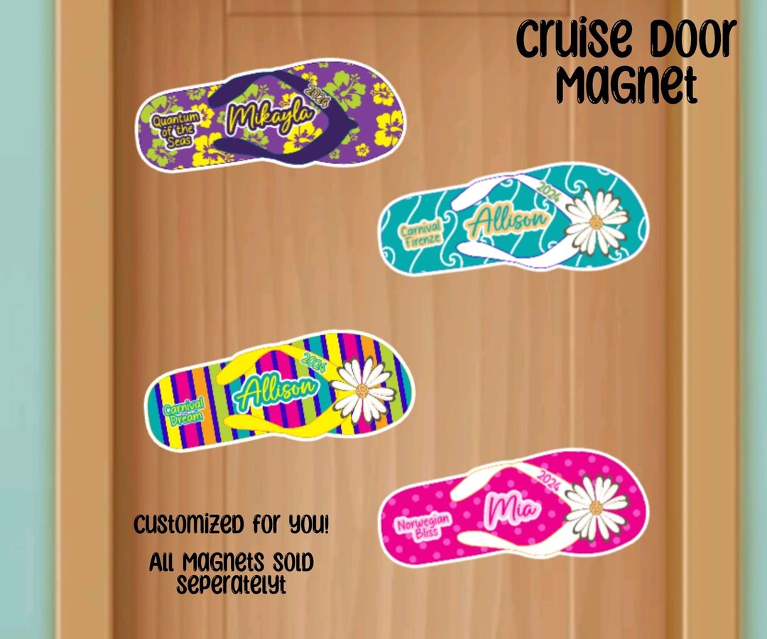 2024 Flip Flop Cruise Door Personalized Flip Flop 2025