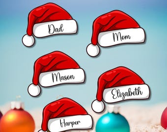 Magnetic Santa Hat Cruise Decoration Cabin Door Christmas Gift Cruise Accessory Holiday Decor Stateroom Magnet Custom Design Cruise Cabin