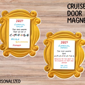 The One Where They Went On A Cruise Door Magnet, Family Cruise, 2024 Door Magnet, Personalized Magnet, 2025 Friends Cruise Magnet