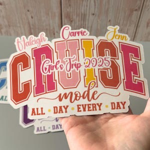 Family Reunion Vacation Cruise 2025 Door Decor Magnet Cruise Mode On Gift For Newlywed Anniversary Cruise Magnet Stateroom Door Sign Idea
