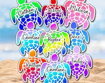Cruise Door Magnet Sea Turtle Personalized Stateroom Magnet Cruise Ship Decor Custom Name Door Decor Beach Theme Ocean Gift Cabin Marker
