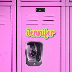 Custom Name Magnet for Locker Door Decor Magnetic Plate Personalized ...