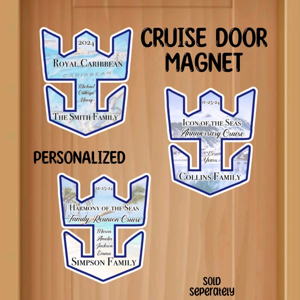 Royal Caribbean Door Birthday Etsy