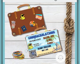 Luggage Tag Duck Cruise Tag Family Bday Cruise Tag Ducks Cruise Tag Personalized Cruising Duck Tag Printed Duck Tag Rubber Duck Game Tag