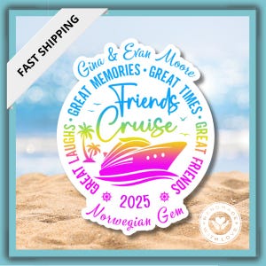 Personalized Cruise Door Magnet Family Names Vacation Cruise Squad Stateroom Decor Friend Cruise Sign Birthday Celebration Girls Trip Memory