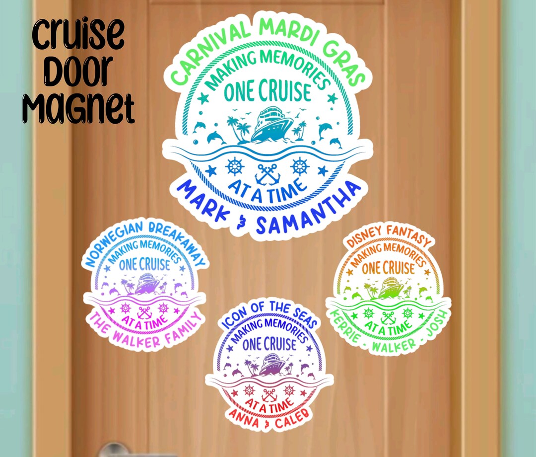Making Memories Cruise Door Magnet, Colorful Cruise Magnets ...