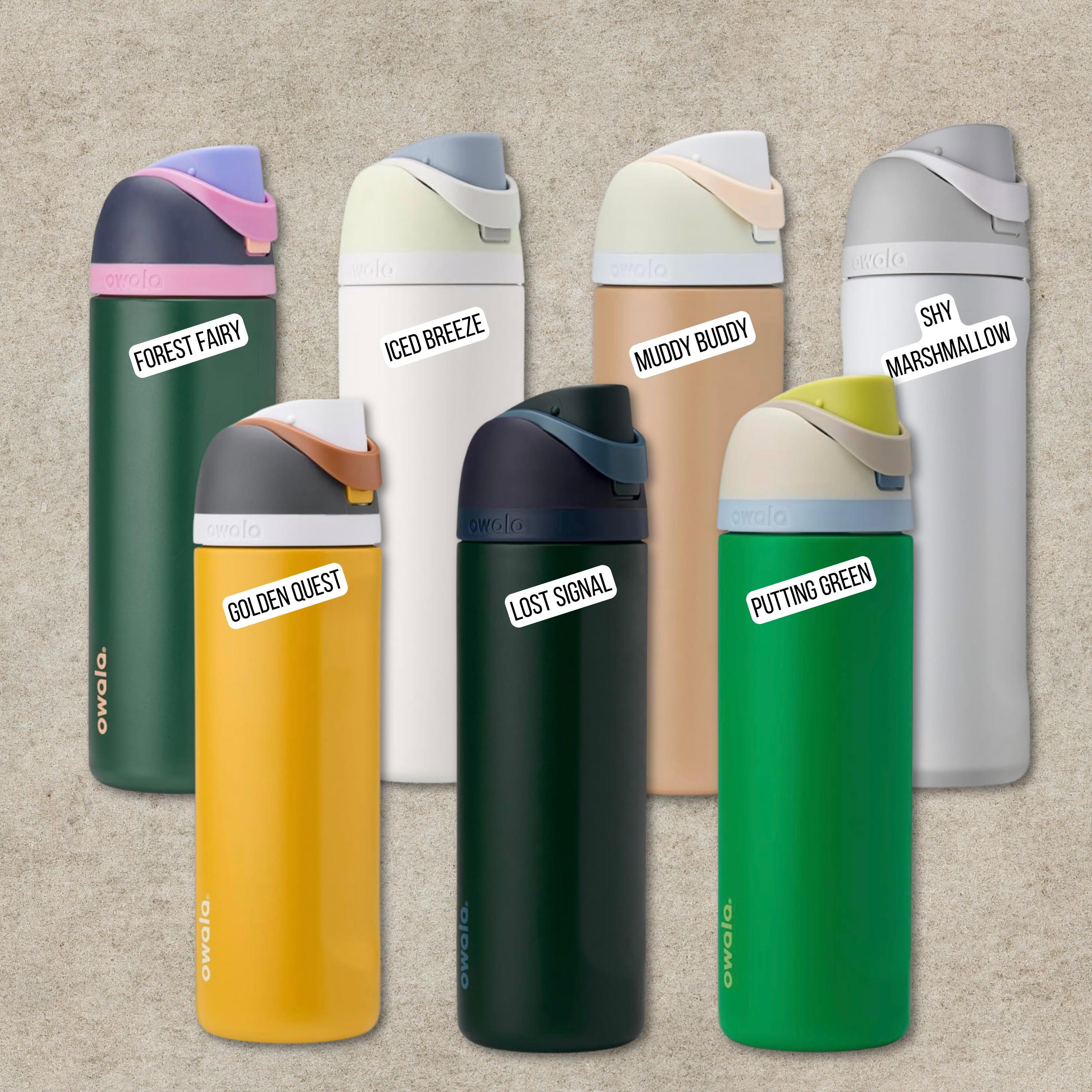 Personalized Owala Water Bottle 24oz Engraved Sports Bottle With Straw ...