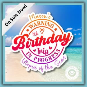 Personalized Cruise Birthday Magnets Stateroom Door Decor Cruise Vacation Gift Cruise Ship Souvenirs Cruise Travel Birthday Present Cruise