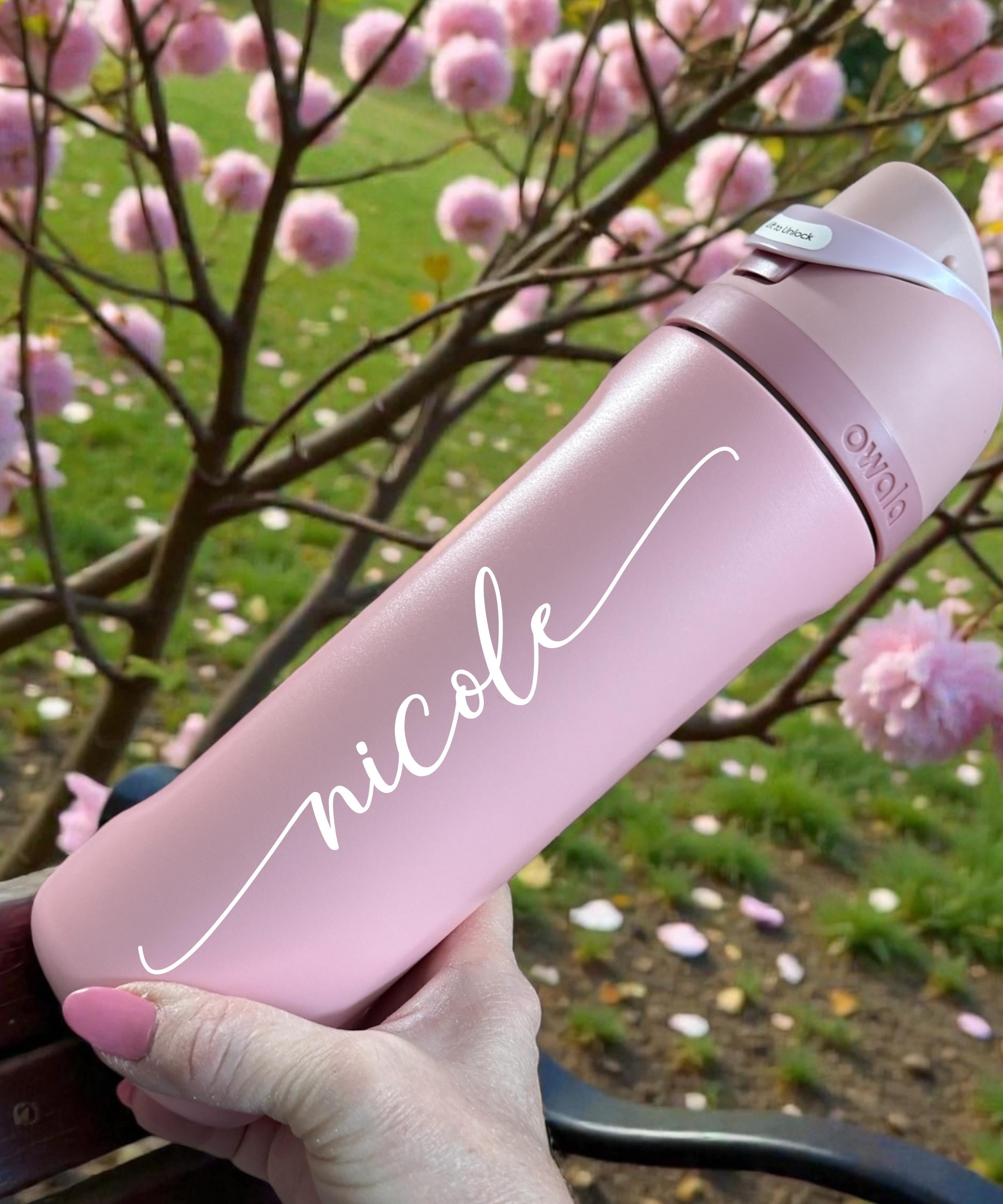 Personalized Owala Water Bottle 24oz Engraved Stocking Stuffer Bottle ...