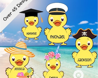 Duck Cruise Door Magnet Personalized Sailor Duck Magnet Custom Birthday Duck Magnet Family Duck Magnet Girls Trip Cruise Duck Tag