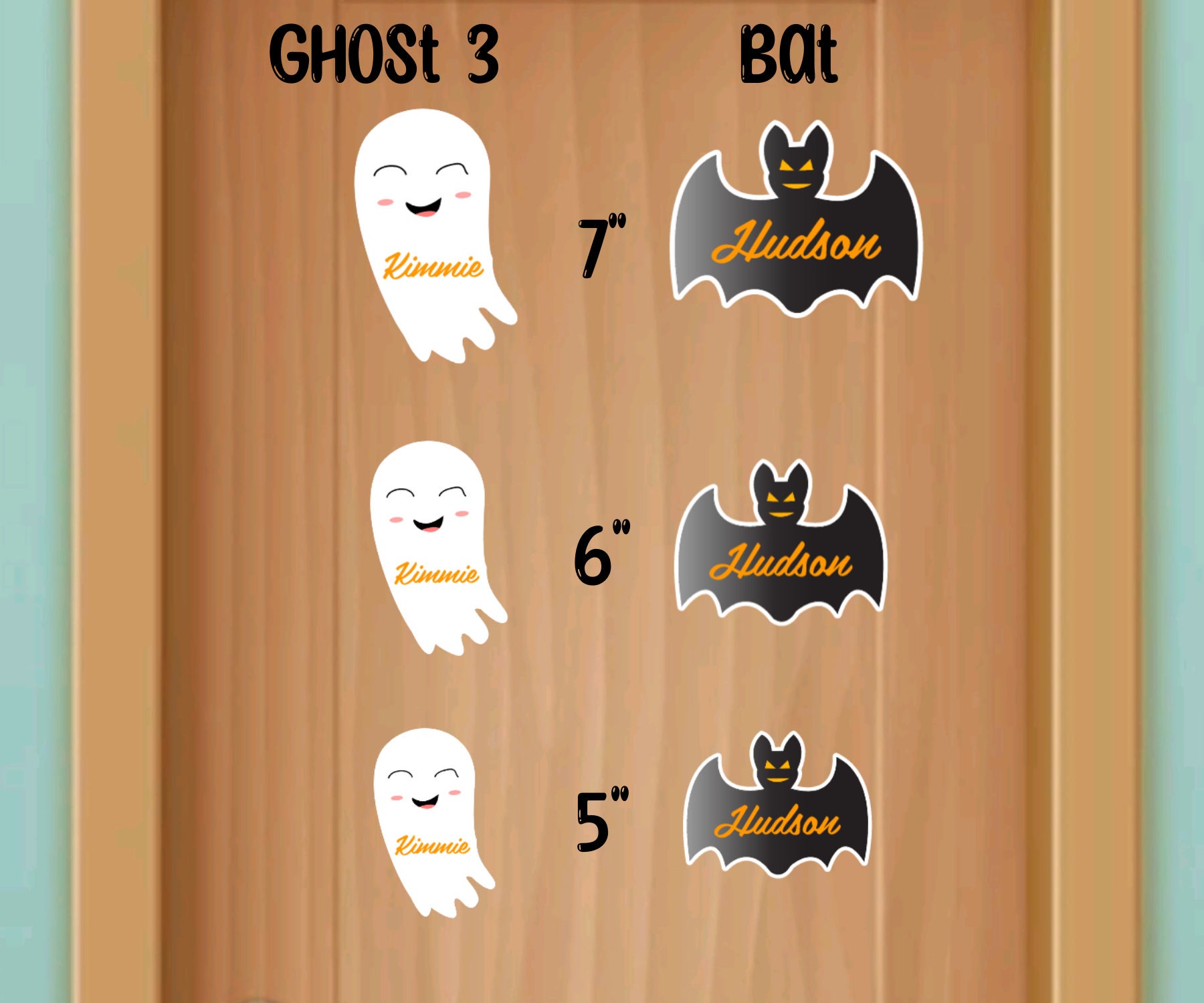 Halloween Cruise Door Magnet, Personalized Ghost Magnet, Custom Bat Magnet, Candycorn Magnet, Family Cruise Custom Magnet, Halloween Magnets