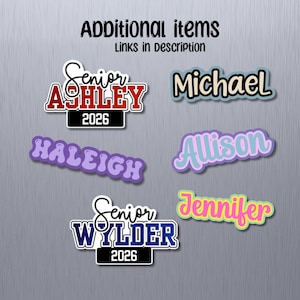 Personalized Name Magnets Locker Magnets Kids Classroom Decor Teacher Gift Office Personalized Kids Gift Housewarming Birthday Graduation image 11