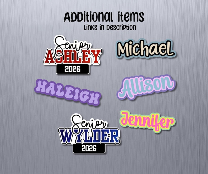 Personalized Name Magnets Locker Magnets Kids Classroom Decor Teacher Gift Office Personalized Kids Gift Housewarming Birthday Graduation image 11