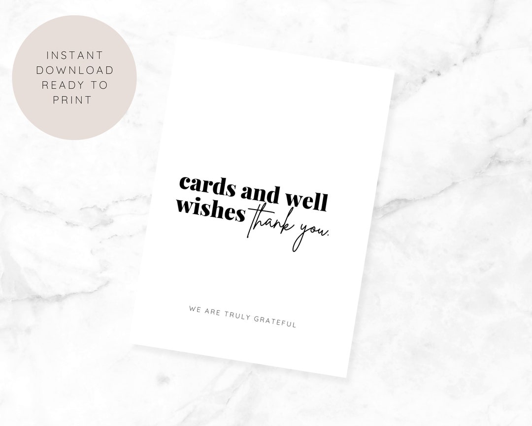 INSTANT DOWNLOAD Printable Wedding Sign Wedding Card Thank Etsy