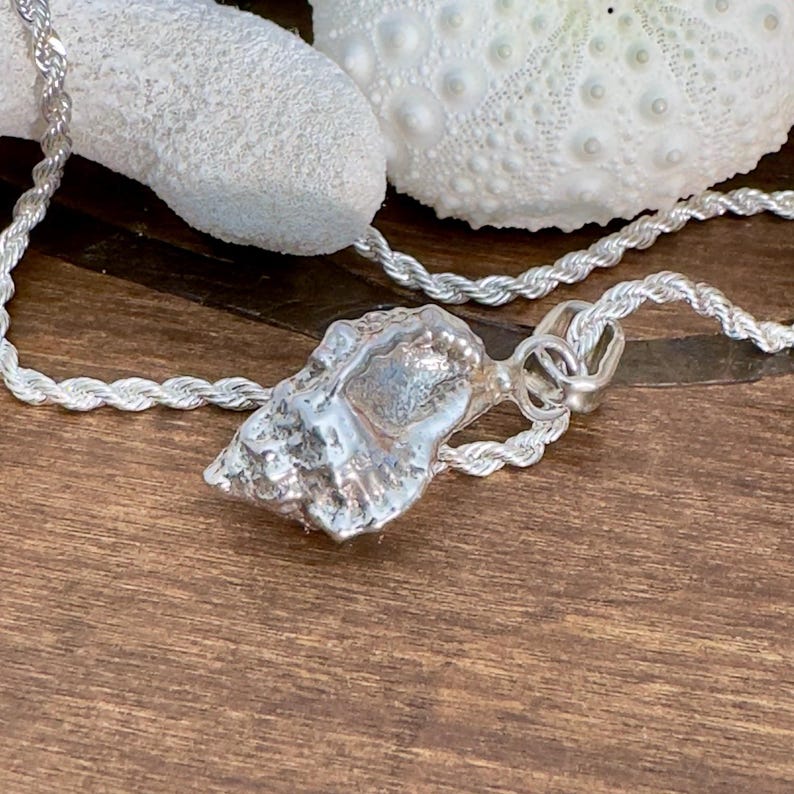 Shell Chandelie Rwith Rope Sterling Silver Murex Shell Pendant: Exuma Bahamas Cast - Etsy Canada
