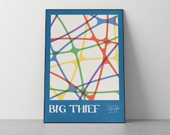 Big Thief Musik Poster, Kunstdruck, Vintage Gig, Band, Konzert
