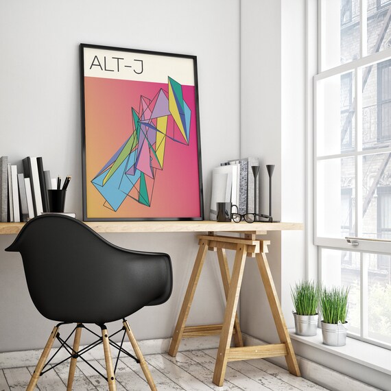 Alt-j Music Poster, Art Print, Vintage Gig, Band, Concert - Etsy