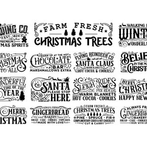 Vintage Christmas Sign Svg, Png Bundle,Christmas Bundle SVG- Farmhouse Christmas SVG- Farmhouse Sign Svg -Farm Fresh Svg-Christmas Trees Svg