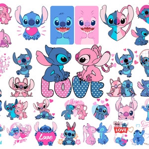 30+ Bundle stitch Layered Svg, stitch Svg Bundle, Cartoon svg, blue alien, Layered Designs SVG for cricut, Svg, Png, Eps