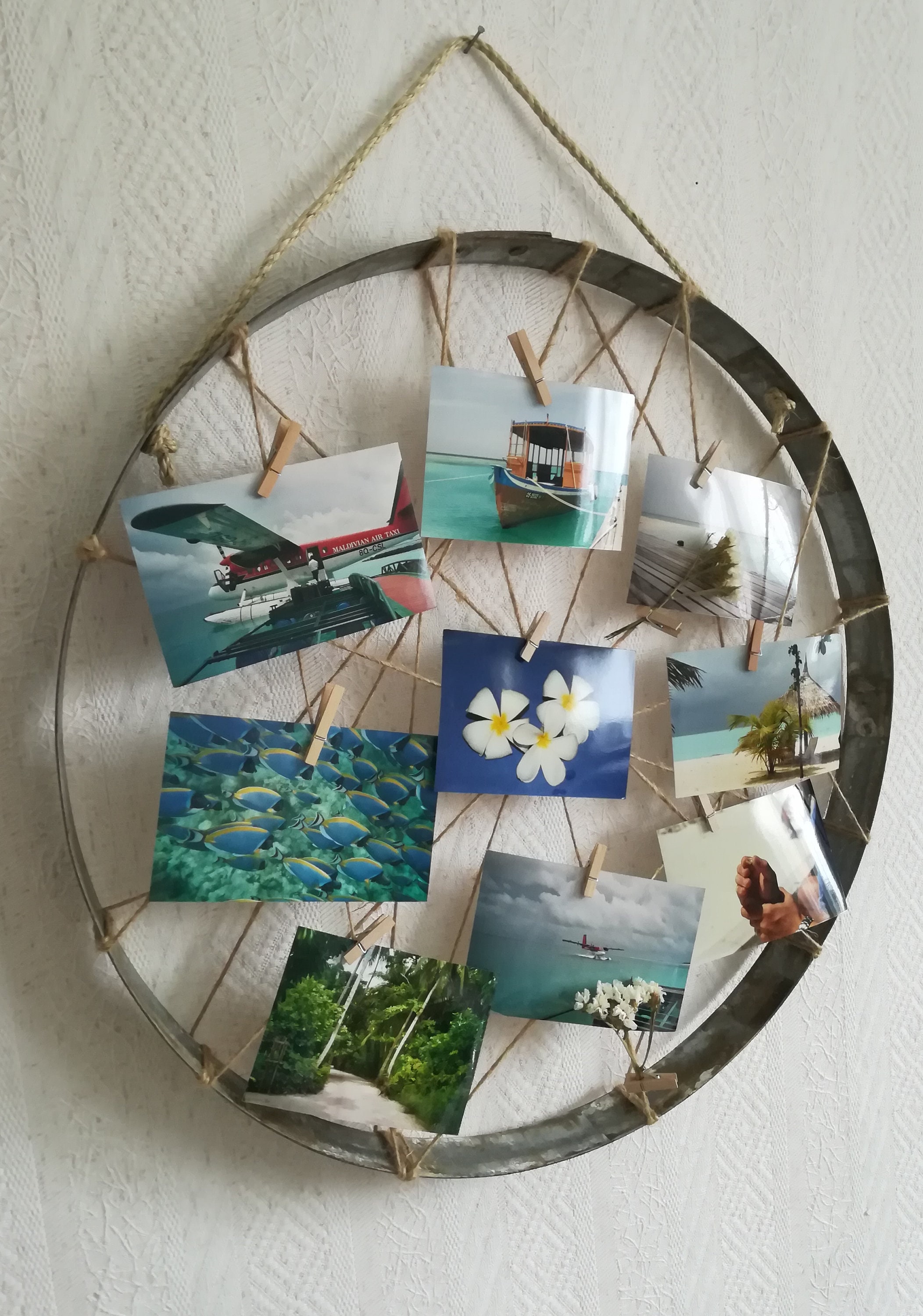 Static Stringing Frame String Frame, Photo Frame With String, Memo Holder Ring, Photo Wall ...