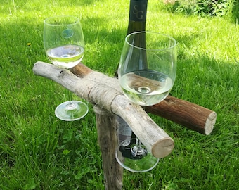 Mobiele wijntafel, campingwijntafel, champagnehouder, wijnliefhebber, picknick, tuinwijntafel, wijntafel voor onderweg, wijntafel voor op het strand
