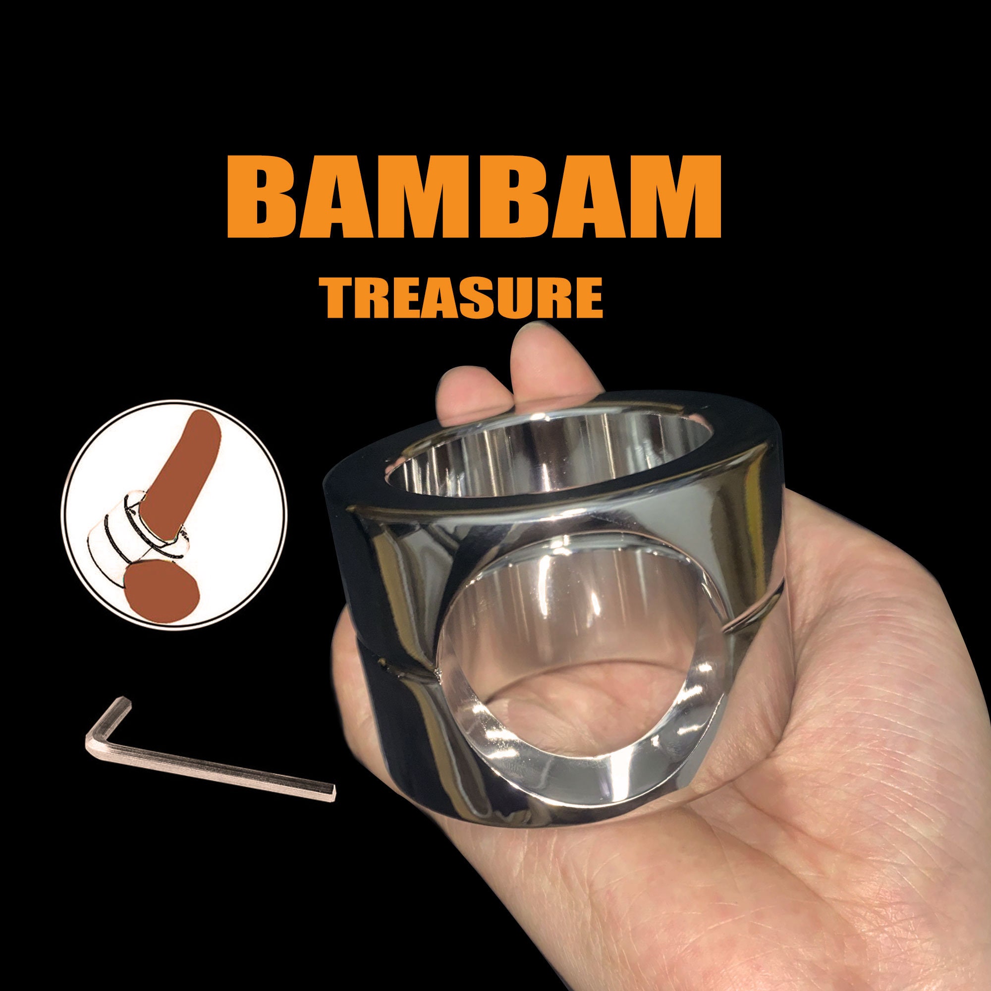 Stainless Steel Penis Scrotum Stretcher, Cock And Ball Torture, Heavy Duty Sex Toys, Scrotum Ring, Penis Restrain, Party Supplies, Mature