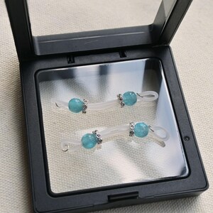Blue Bead Non Piercing Nipple Clamps: Adjustable Nipple Jewelry