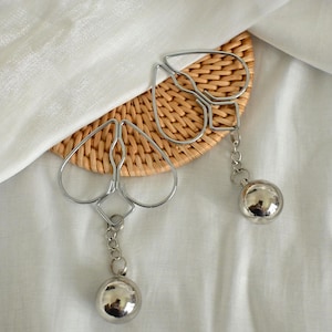 Heart Nipple Clips with Chain: Non-Piercing Sensual Jewelry