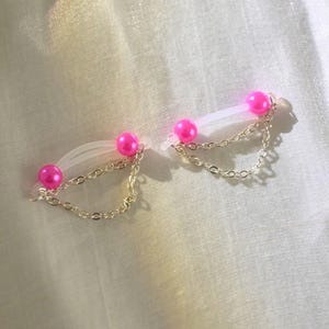 Pair of Nipple Barbell Non Piercing, Fake Nipple Piercings for Daily Wear, Nipple Nooses With Adjustable Chain, With Gift Packaging, Mature