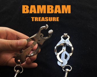 Tight Nipple Clamps With Clasp, Stainless Steel Nipple Jewelry On Chest, Breast Bondage Nipple Clip, Gift For Her/Him