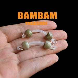 Non-Piercing Nipple Jewelry, Fake Nipple Piercing, Pair of Handmade Barbell Nipple Rings, Sexy Body Jewelry, Gift for Her, Mature
