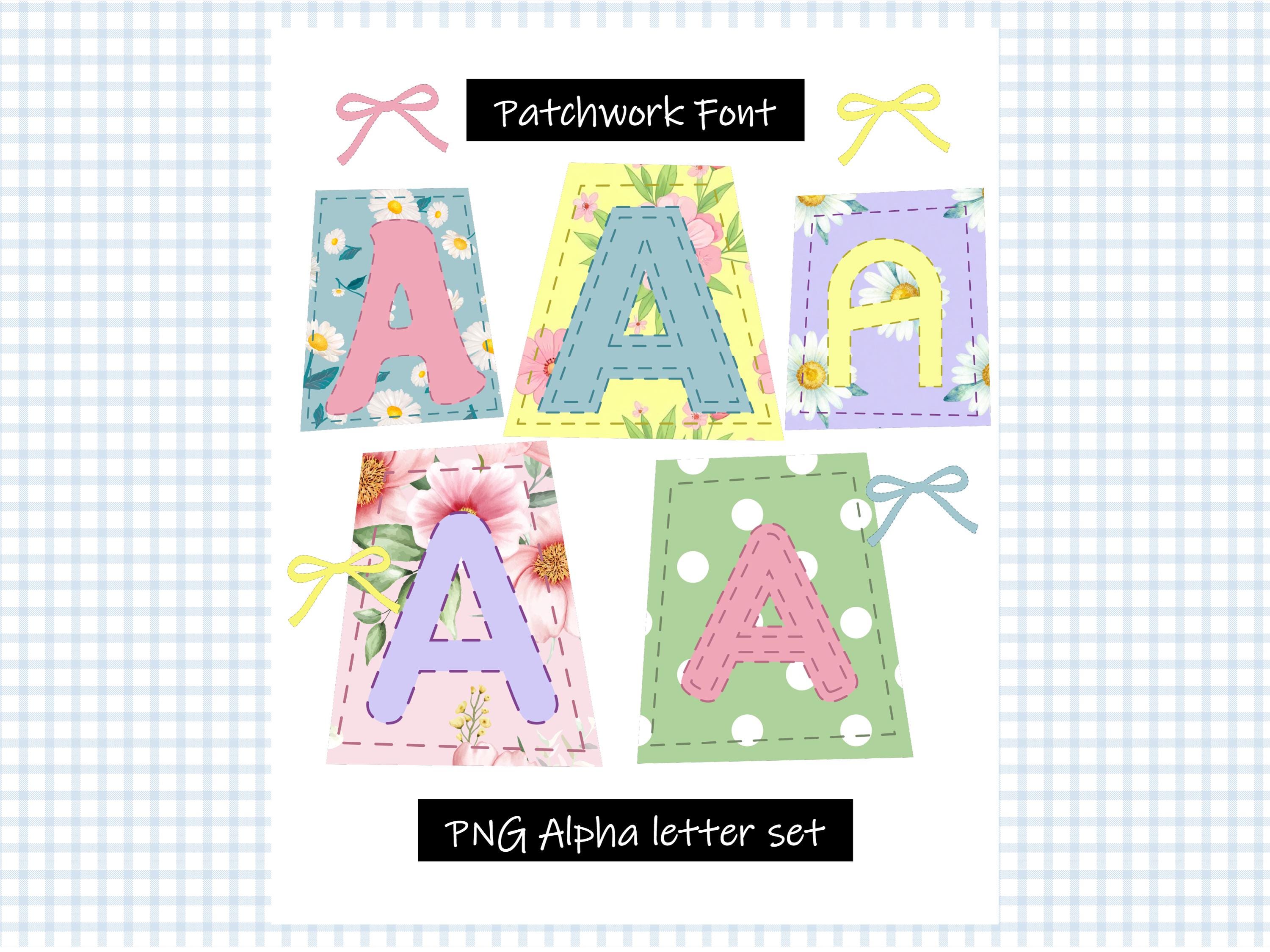 Patchwork Ransom Note Letters PNG | Spring DIY Printable Magazine ...