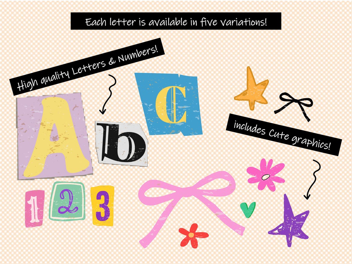 Ransom Note Lettering Printable Free Ransom Note Letters PNG | DIY Printable Magazine Cutouts | Scrapbook ...