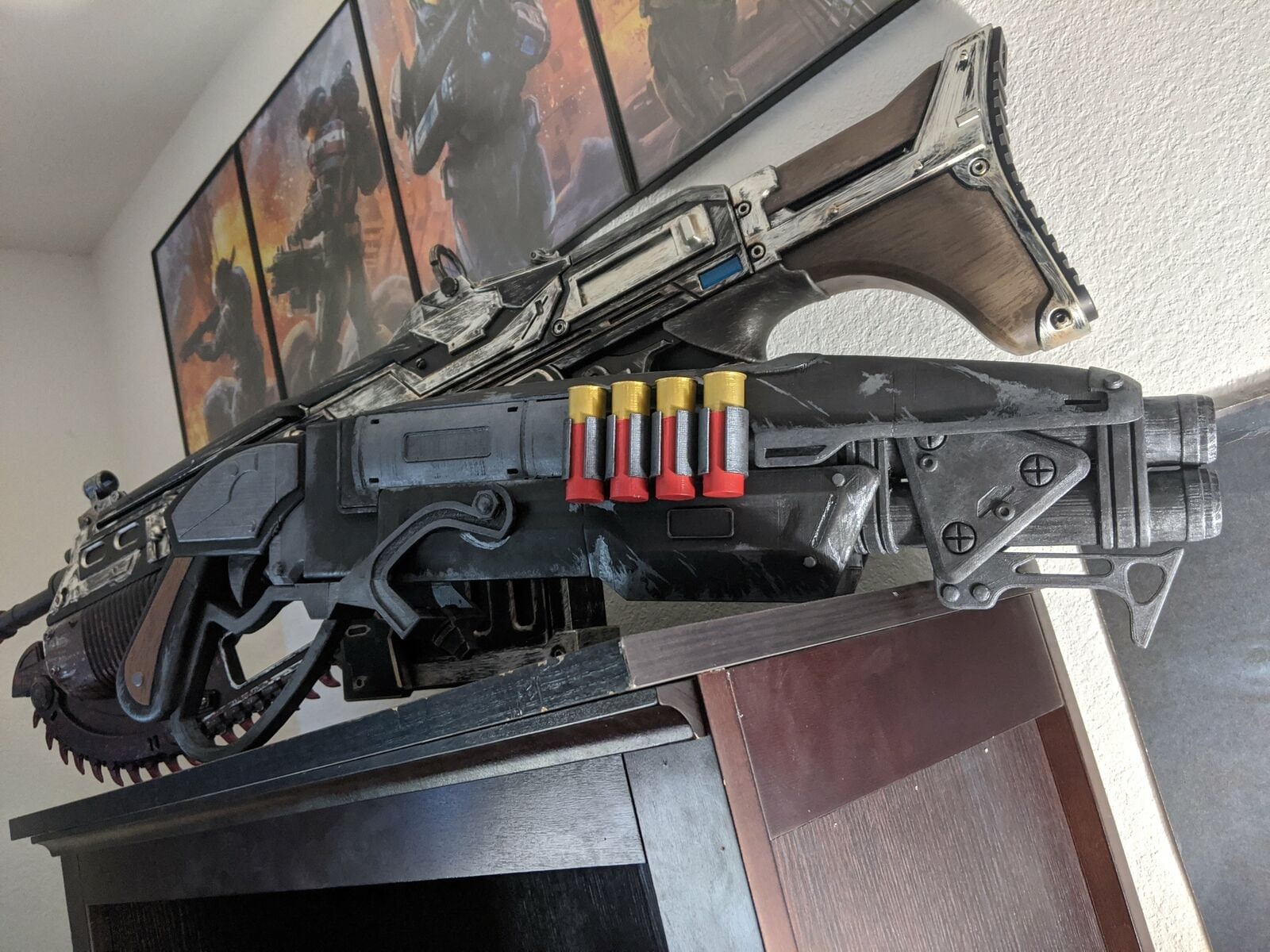 Gears of War Gnasher Shotgun Rifle Replica Prop 11 Scale TKP Etsy