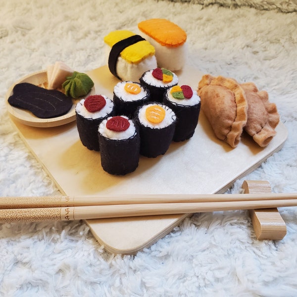 Dînette Sushis en feutrine - Felt play japanese food