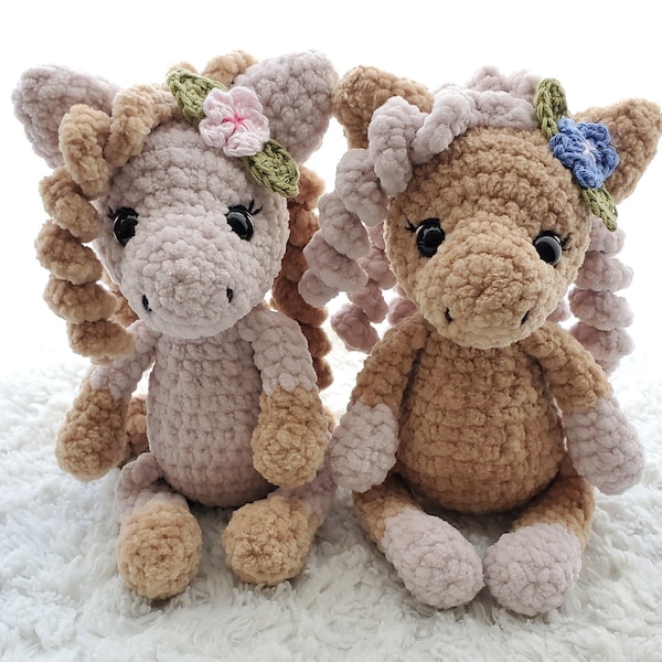 Doudou cheval au crochet - Sweet horse amigurumi