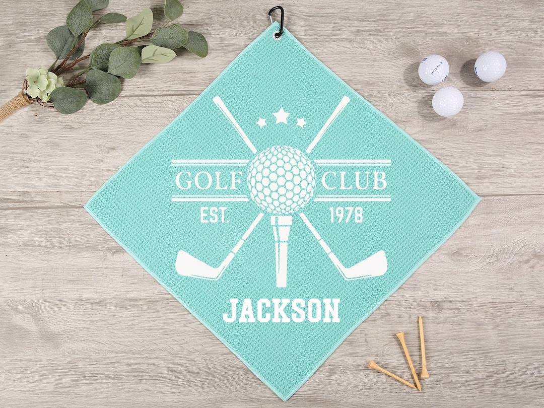 Personalized Golf Towel Monogrammed Golf Towels With Name Etsy