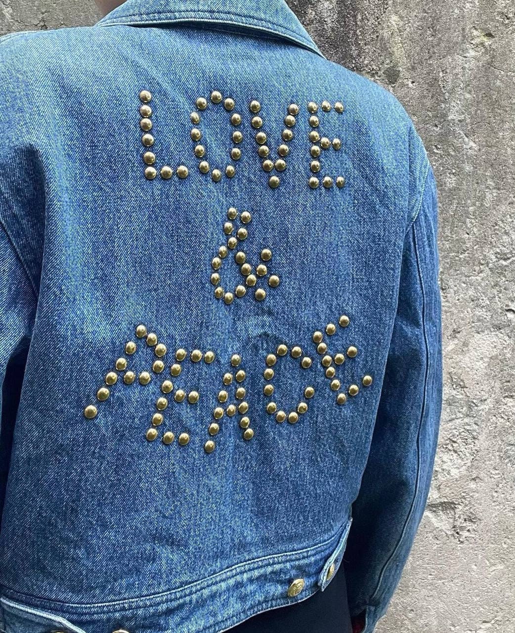 Love moschino denim jacket deals